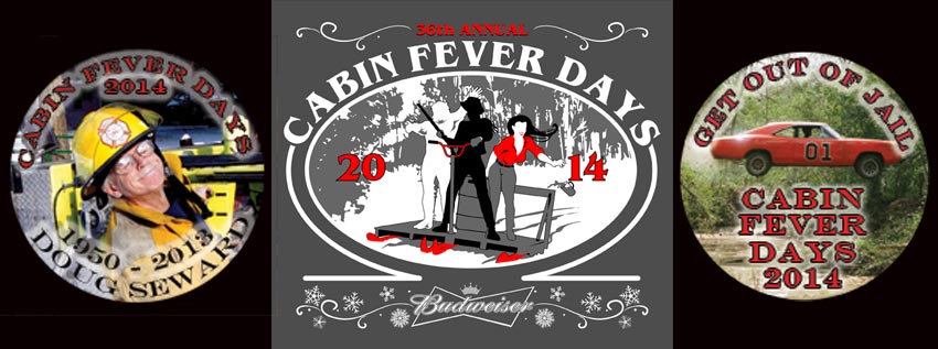 2014 Cabin Fever Days Buttons