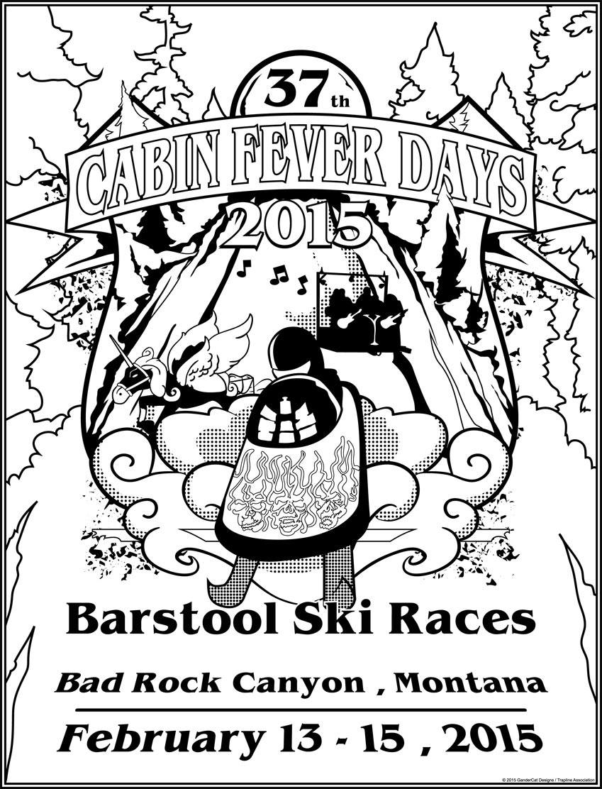 2015 Cabin Fever Days Coloring Sheet